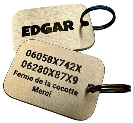 Medalla para perro o gato personalizable, medallón grabado en latón, 4 formas para elegir, etiqueta de identificación sheriff, nube, hueso y arce, medalla grabada (placa de identificación)