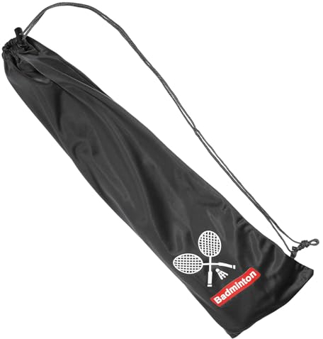 PATIKIL Badmintonschläger-Hülle, weiche Badmintonschläger-Tasche mit Samtfutter und Zugband, strapazierfähig und leicht für Badmintonspieler, schwarz