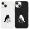 Yoedge 2 Pack Phone Case Compatible with iPhone 13 mini 5.4, Ultrathin Soft Silicone TPU with Aesthetics Pattern, Shockproof Bumper Protector Matte Cover for iPhone 13 mini, Lovers Cat
