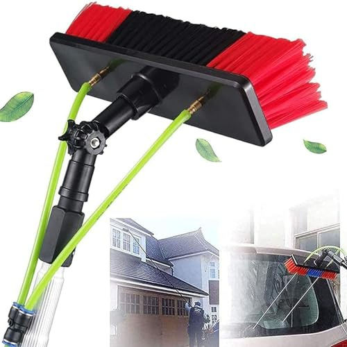 Brosse Telescopique Toiture - Kit Nettoyage Panneaux Solaires - Brosse Haute Fenêtre pour Toits Serres