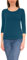 Alkato Damen Shirt 3/4 Arm mit Rundhals, Farbe: Petrolgrün, Größe: 3XL