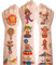 Zirkus Kinder Tattoo Set - 10 Blätter Temporäre Wasserdichte Hautfreundliche Tattoos für Jungen Mädchen - Aufkleber Mitgebsel Kindergeburtstag Gastgeschenke
