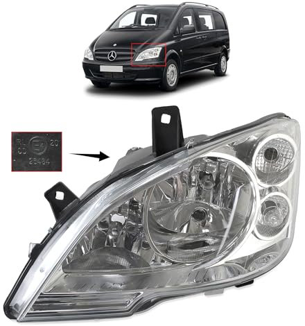 Generisch Links Frontscheinwer Hauptscheinwerfer Scheinwerfer passend Für Bus Vito W639 Frontscheinwerfer Mit Stellmotor