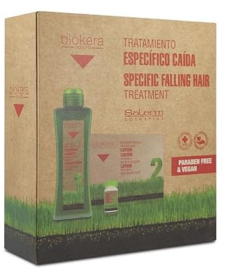 Biokera Natura Pack Específico Caída Vegano (Champú y Loción)