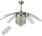UYHBCNQD Ceiling Fan Lamp Ceiling Fan Light With Remote Control Ceiling Fan Lamp 8 Retractable Blades Ceiling Fan Dimmable Timing Pendant Light Fan Home decoration