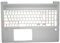 Laptop-Gehäuseabdeckung, Handballenauflage, kompatibel mit Probook 450 G6 455 G6-Serie, Ersatz-LCD-Rückdeckel und Tastaturblende(JP Silver)
