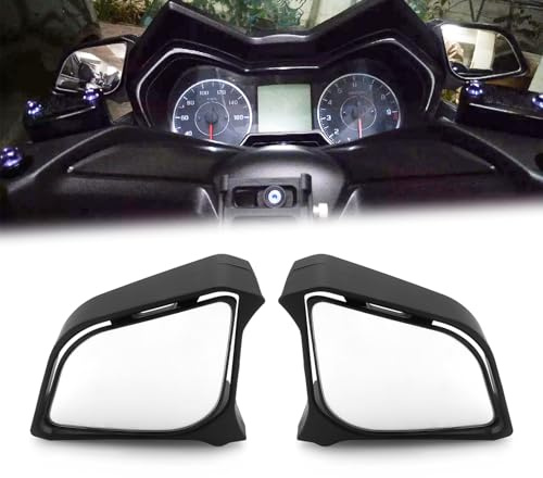 HEINMO Moto Rückspiegel kompatibel mit XMAX X-MAX 250 300 400 2017-2022 Rückspiegel konvexe weiße Linse Modifikation