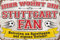 14x20 cm Blechschild für Fußball Fans, hier wohnt ein Stuttgart Fan – Wandschild, Türschild, Torschild, lustiger Fussball Spruch, Fanartikel
