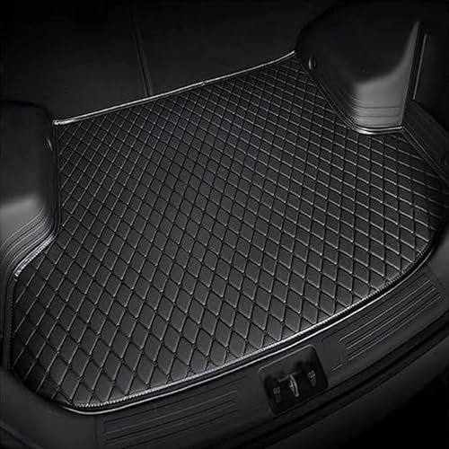 ZBMDTHEF Coche Alfombrillas Maletero para Audi Q3 Sportback 2020 2021 2022 2023, Cuero Maletero Trasero Almohadillas Bandeja Moquetas Impermeable Antideslizante Interior Accesorios,A/Black