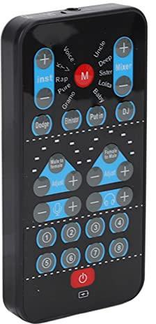 ACOGEDO Mini Carte Son Changeur de Voix, Changeur de Voix Portatif à 8 Effets Sonores avec Réglage Fin pour Diffusion en Direct de karaoké sur Ordinateur de Téléphone Portable