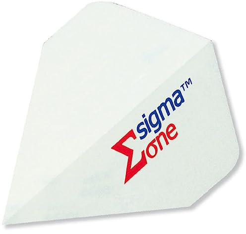 Unicorn Dart-Flights | weißes Design | Sigma One Shape | strapazierfähiges 100 Mikron Polyester PET