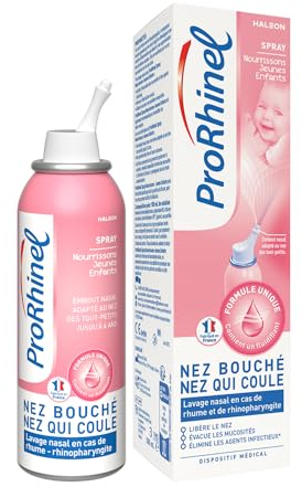 Prorhinel Spray Nasal Pour Nez Bouché, Nez Qui Coule, Nez Congestionné Nourrissons et Jeunes Enfants, 100ml