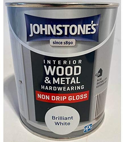 Johnstones No Ordinary Paint Non Drip Oil Based Gloss Brilliant White 750ml