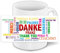 Danke-Tasse mit Namen Franz und schönem Motiv in vielen Sprachen
