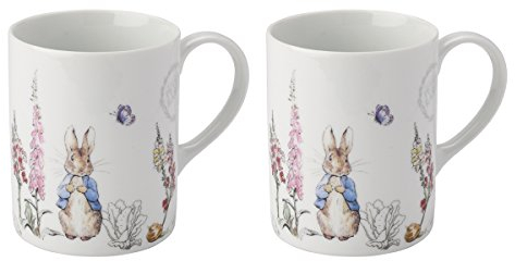 Peter Rabbit Contemporary Design Set of 2 Mugs