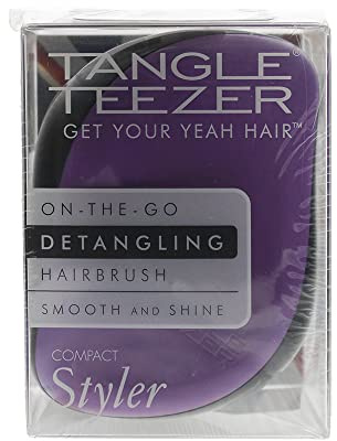 Tangle Teezer Compact Styler Detangling Hairbrush Black Violet