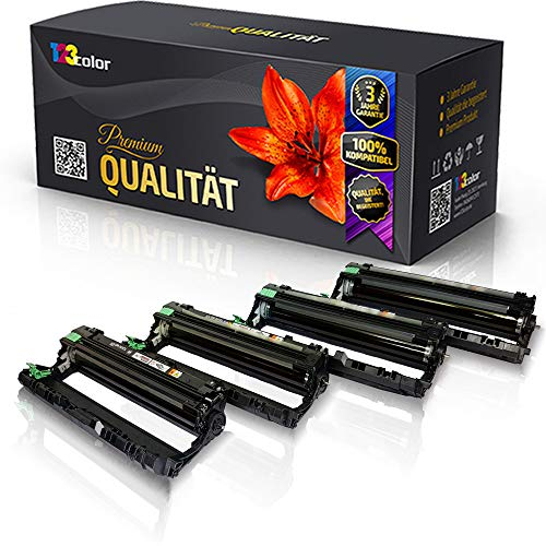 4X 123Color Alternative Trommeleinheiten kompatibel für Brother MFC 9130 CW MFC 9140 C DN MFC 9142 C DN MFC 9330 C DW MFC 9332 C DW MFC 9340 C DW MFC 9342 C DW DR 241CL DR 241 CL Drum Kits Easy Plus