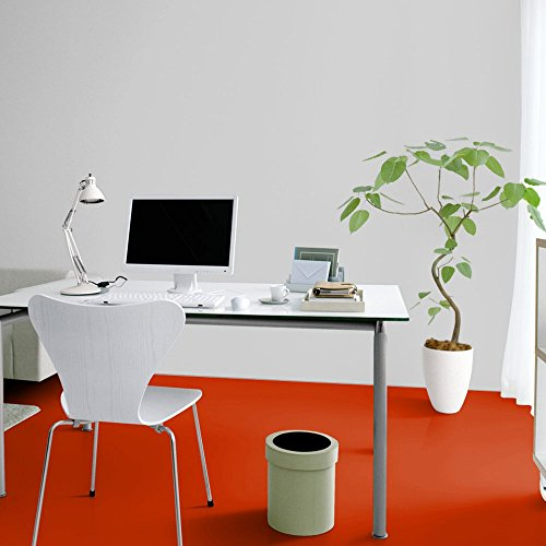 livingfloor® PVC Bodenbelag Fotohintergrund Einfarbig Uni Rot 2m Breite, Länge variabel Meterware, Größe:0.20x0.20 m | Muster