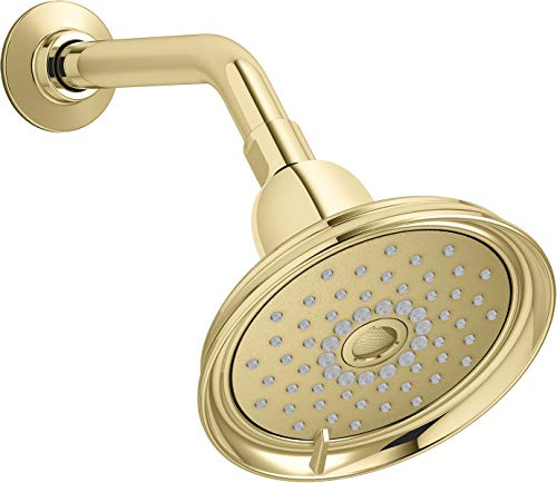 Kohler 22167-PB Soffione Doccia, Brillante Ottone Lucido