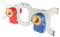 SOMATHERM FOR YOU - kit doppia connessione incassata in una parete cava, per tubo multistrato 20