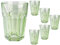 6 Longdrinkbecher Country 40cl grün