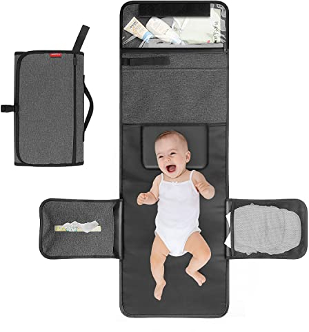 ALLONWAY Tragbare Wickelunterlage, Baby Wickelunterlagen für Unterwegs, Faltbare Wickelunterlage, Baby Wickelunterlage, Wickelunterlage für unterwegs Babys Wickeln auf Reisen Wickeltisch, 35x23 cm