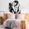 AGjDF Moderne sexy Kuss Mann Frau Mädchen Wandaufkleber Schlafzimmer nacktes Paar romantische Wandtattoo Vinyl Wohnzimmer Paar Zimmer Dekoration -64x54cm