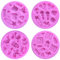 BLUGUL Thème Bébé Moule Silicone, pour Chocolat Fondant Gâteau Gelée Bonbons Dessert, 4pcs