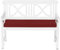 TexDeko® Gartenbank Sitzpolster 100 x 48 x 6cm Outdoor wasserabweisend waschbar Bankkissen Bankpolster Polster (Bordeaux)