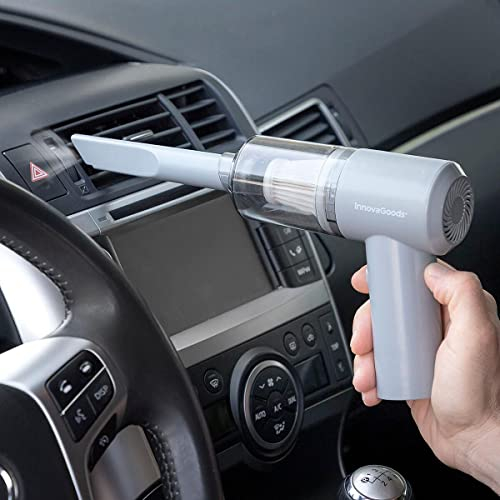 InnovaGoods Localization_B09FXK1GX2 Mini Aspirador de Mano Inalámbrico Recargable, 100 milliliters, 75 Decibeles, Gris