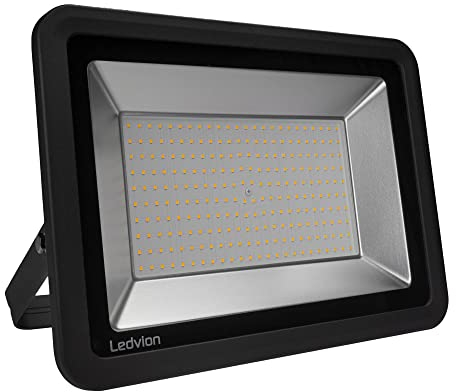 Ledvion - LED Flutlicht, 200 Watt, LED Flutlicht, 4000K, 17000 Lumen, IP65 Wasserdicht, Mit Schnellanschluss