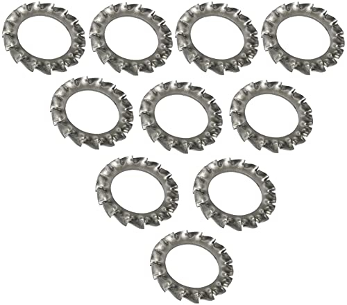 AERZETIX - C48817 - Lot de 10 Rondelles éventail à dentures extérieures - M12 - en acier inoxidable A2 - DIN 6798