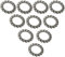 AERZETIX - C48817 - Lot de 10 Rondelles éventail à dentures extérieures - M12 - en acier inoxidable A2 - DIN 6798