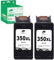 COLORETTO Wiederaufbereiteter Ersatz für Druckertintenpatrone für HP 350XL 350 XL(2 Schwarz) zur Verwendung mit Deskjet D4260 D4360 Officejet J5780 J6410 Photosmart C5180 C4280 C4580