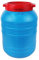 BAUSTER® Tonneau à col large de 30 l - Pour pluie - Pour bagage - en plastique HDPE avec couvercle, tonneau de casier, multifonctionnel, universel