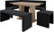 Eckbank Akiko mit Tisch und Bänken - Eckbankgruppe für Ihrem Esszimmer, Küche modern, Sitzecke, Essecke. Perfekt für Küche, Büro und Rezeption. Solide Verarbeitung (INARI 100, 168x128 rechts)