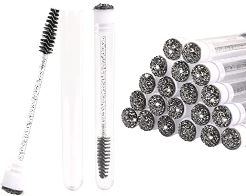20 Set Mascara Brushes with Bottle Eyelash Brushes Eyebrow Brush Empty Tubes Mascara Brush Comb Lift Tools for Eyelash Extension Mascara Wand