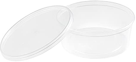 Nipter Suppenbecher to go mit Deckel 350 ml Suppenbecher to go, transparent, wiederverwendbar, 25 Stück