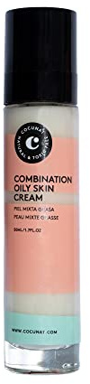 COCUNAT | Moisturizer for Combination and Oily Skin | Moisturizes, Balances, Purifies and Treats Early Signs of Aging | Lightweight Texture | Hyaluronic Acid | Silicone and Petroleum Free | 50 ml