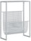 vidaXL Porte-Revue Unité de Rangement de Revue Armoire à Etagère Armoire à Livres Bureau Salon Salle de Séjour Argenté 35x15x45 cm Acier