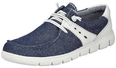 Rieker Damen Schnürhalbschuhe 44000-14 blau Gr. 42