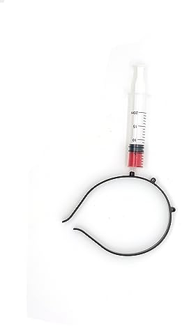 Axt | Säge | Messer | Schraubenschlüssel | Premium Qualität | Ultra realistisch und widerstandsfähig | Styropor | Horror Zubehör | Party | Halloween | (Injektion + Stirnband)