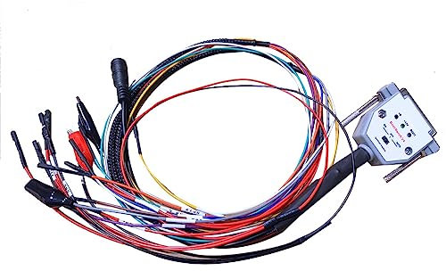 TsoLay 3 LED-LEUCHTEN mit Schalter-Boot-Bank-Kabel DB25 für SM2 PRO+ J2534 VCI Lese-/Schreib-ECU Batt VCC Kline CAN-L