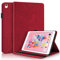 Vkooer Funda para iPad 6ª/5ª generación 9.7 pulgadas iPad 2018/2017, iPad Air 2/Air 1 Premium PU cuero Folio Cover con Auto Sleep/Wake Multi Angle Stand - Rojo