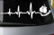 Rakelfix Herzschlag Boxing Typ 2 Hobby Aufkleber, ca.20 cm breite Hobbys Auto Autoaufkleber Sticker Heckscheibe Lack Vinyl Sport Sportaufkleber Auto-Aufkleber von ® Aufkleber mit Verklebehi