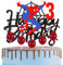 Spider-man 3rd Birthday Cake Topper with Candle Red Spider Candles Cake Decorations for Boys,Happy 3rd Spider Theme Party Candles Cake Cupcake Topper for Boys Girls 3rd Birthday Decor