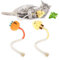 ROLUFY Sisal Rope Cat Toys, 2Pack Bite-Resistant Catnip Toy for Bored Indoor Cats, Interactive kitten Kicker,Safe Teeth Cleaning Chew, 20 Long for All Breeds