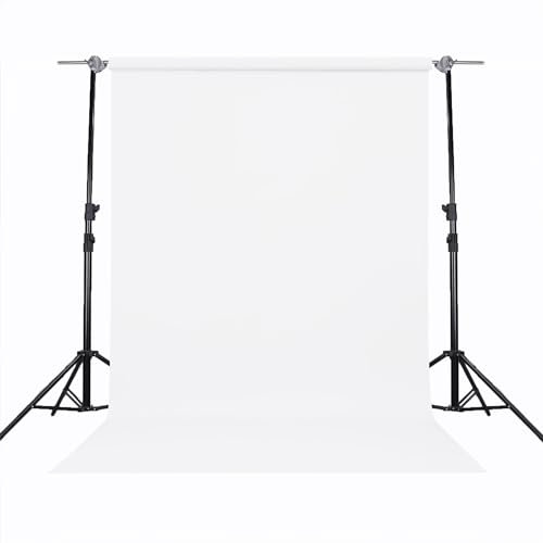 Semessilah Rouleau de papier de fond sans couture pour photographie, vidéo et streaming - Blanc arctique - 208,3 x 4,8 m