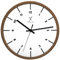 Holzwerk Natur Holz Wanduhr Holz-Uhr Vintage lautloses Uhrwerk ohne Tickgeräusche Braun Weiß lautlos skandinavisches Design aus handgefertigtem Massivholz 32 cm