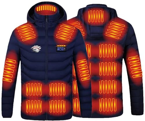 Warming Heated Jacket USB, Electric Heated Body Warmer, Heated Jackets for Men/Women,Washable Heated Gilet Heated Clothing with 21 Heating Zones 3 Levels Heat Settings Heat Vest for Fishing Skiing